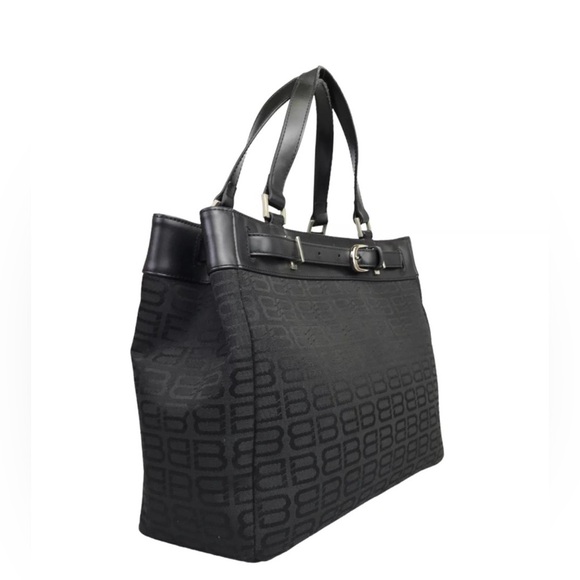 BALENCIAGA Black Canvas Logo Tote Bag black - Picture 3 of 12